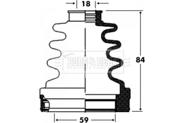 Borg & Beck Σετ φούσκες, Άξονας μετ. κίν. - BCB2820