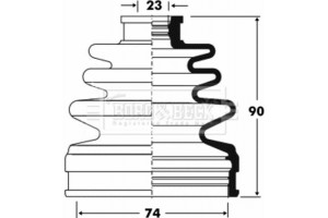 Borg & Beck Σετ φούσκες, Άξονας μετ. κίν. - BCB2839