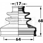 Borg & Beck Σετ φούσκες, Άξονας μετ. κίν. - BCB6035