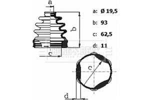 Borg & Beck Σετ φούσκες, Άξονας μετ. κίν. - BCB6431