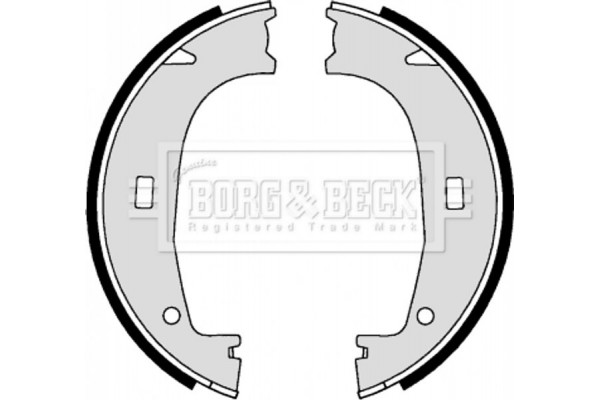 Borg & Beck Σετ Σιαγόνων φρένων, Χειρόφρενο - BBS6246