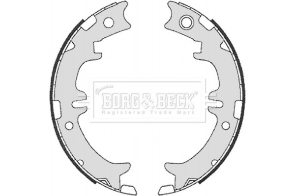 Borg & Beck Σετ Σιαγόνων φρένων, Χειρόφρενο - BBS6330
