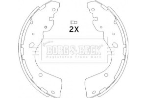 Borg & Beck Σετ Σιαγόνων Φρένων - BBS6445