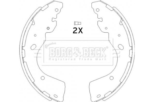 Borg & Beck Σετ Σιαγόνων Φρένων - BBS6445