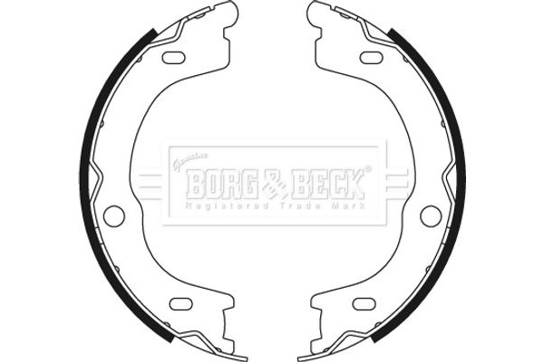 Borg & Beck Σετ Σιαγόνων Φρένων - BBS6499