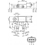 Bosch Αισθητήρας, Πίεση Καυσαερίων - 0 281 002 772