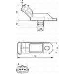 Bosch Αισθητήρας, Πίεση Καυσίμου - 0 261 230 216