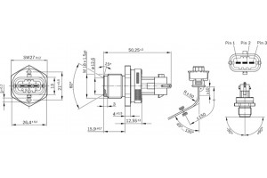 Bosch Αισθητήρας, Πίεση Καυσίμου - 0 281 002 907