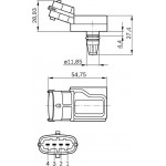 Bosch Aισθητήρας, Πίεση Υπερπλήρωσης - 0 281 002 573