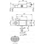Bosch Aισθητήρας, Πίεση Υπερπλήρωσης - 0 281 002 593
