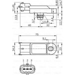 Bosch Aισθητήρας, Πίεση Υπερπλήρωσης - 0 281 002 996
