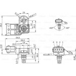 Bosch Aισθητήρας, Πίεση Υπερπλήρωσης - 0 281 006 076