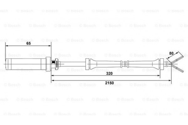 Bosch Αισθητήρας, Στροφές Τροχού - 0 265 004 009