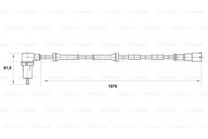 Bosch Αισθητήρας, Στροφές Τροχού - 0 265 006 139