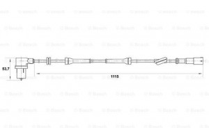 Bosch Αισθητήρας, Στροφές Τροχού - 0 265 006 163