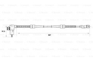 Bosch Αισθητήρας, Στροφές Τροχού - 0 265 006 504