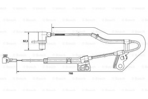 Bosch Αισθητήρας, Στροφές Τροχού - 0 265 006 677