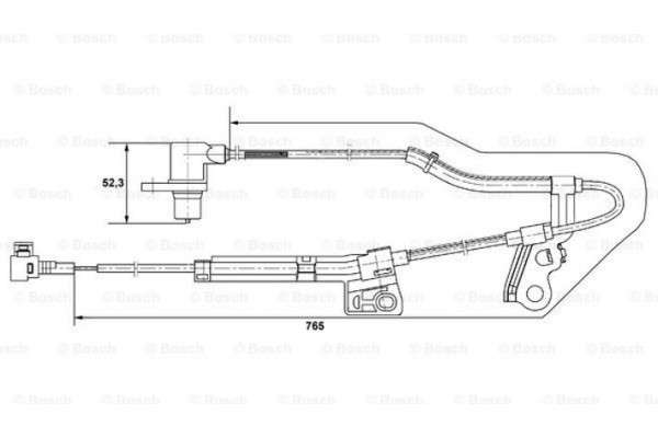 Bosch Αισθητήρας, Στροφές Τροχού - 0 265 006 677