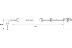 Bosch Αισθητήρας, Στροφές Τροχού - 0 265 007 038