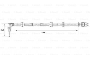 Bosch Αισθητήρας, Στροφές Τροχού - 0 265 007 038