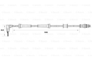Bosch Αισθητήρας, Στροφές Τροχού - 0 265 007 064