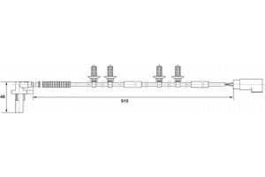 Bosch Αισθητήρας, Στροφές Τροχού - 0 265 007 417