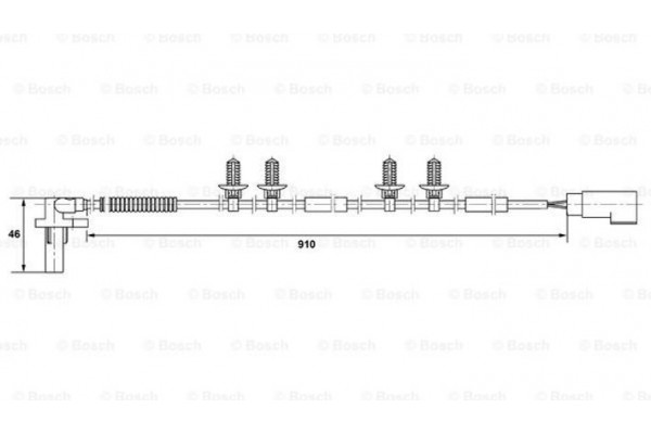 Bosch Αισθητήρας, Στροφές Τροχού - 0 265 007 417