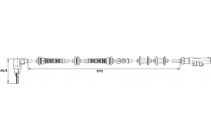 Bosch Αισθητήρας, Στροφές Τροχού - 0 265 007 448