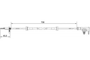 Bosch Αισθητήρας, Στροφές Τροχού - 0 265 007 637