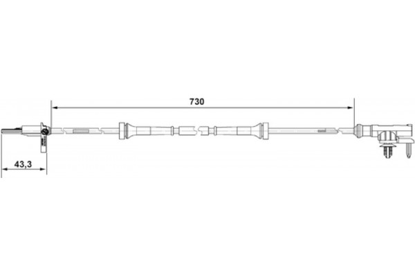 Bosch Αισθητήρας, Στροφές Τροχού - 0 265 007 637
