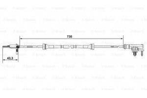 Bosch Αισθητήρας, Στροφές Τροχού - 0 265 007 637