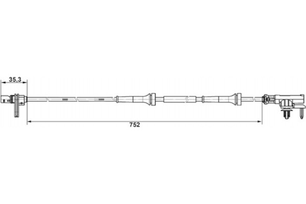 Bosch Αισθητήρας, Στροφές Τροχού - 0 265 007 638