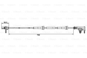 Bosch Αισθητήρας, Στροφές Τροχού - 0 265 007 638