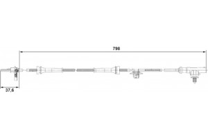 Bosch Αισθητήρας, Στροφές Τροχού - 0 265 007 687