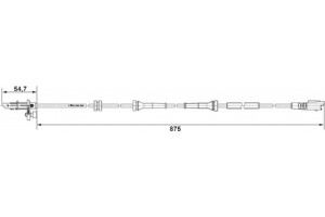 Bosch Αισθητήρας, Στροφές Τροχού - 0 265 007 790
