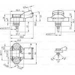 Bosch Αισθητήρας, θερμοκρ. Καυσίμου - 0 261 230 145