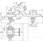 Bosch Αισθητήρας, Θερμοκρασία λαδιού/πίεση - 0 281 006 282