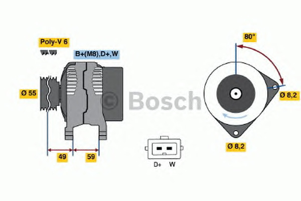 Bosch Γεννήτρια - 0 986 038 380