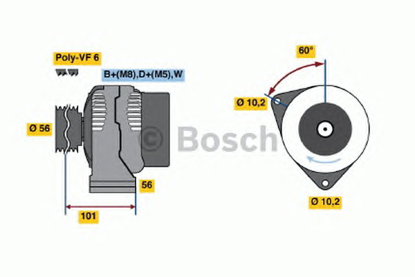 Bosch Γεννήτρια - 0 986 040 180
