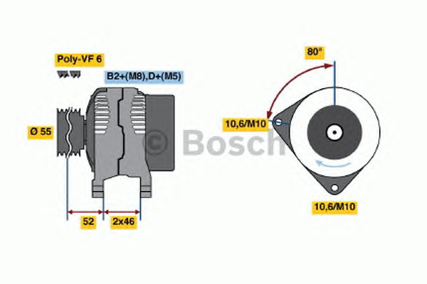 Bosch Γεννήτρια - 0 986 044 400