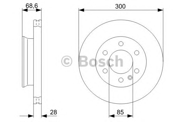 Bosch Δισκόπλακα - 0 986 479 294