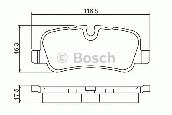 Bosch Σετ τακάκια, Δισκόφρενα - 0 986 494 148