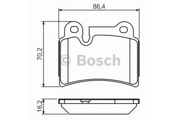 Bosch Σετ τακάκια, Δισκόφρενα - 0 986 494 210