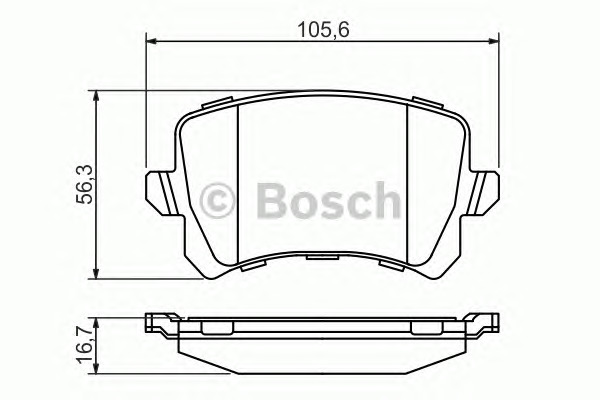 Bosch Σετ τακάκια, Δισκόφρενα - 0 986 494 344