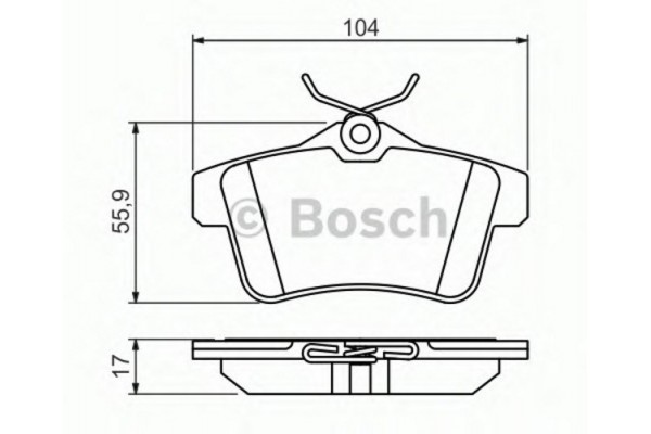 Bosch Σετ τακάκια, Δισκόφρενα - 0 986 494 437