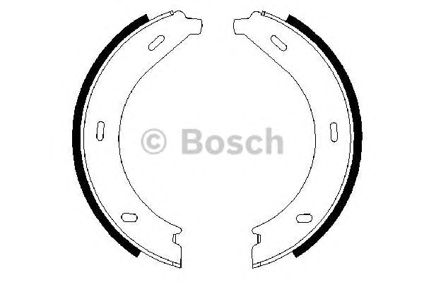 Bosch Σετ Σιαγόνων φρένων, Χειρόφρενο - 0 986 487 605