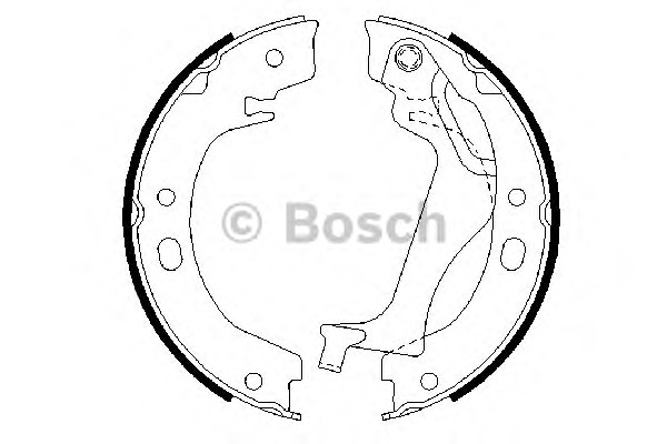Bosch Σετ Σιαγόνων φρένων, Χειρόφρενο - 0 986 487 713