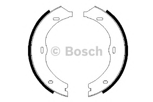Bosch Σετ Σιαγόνων φρένων, Χειρόφρενο - 0 986 487 718