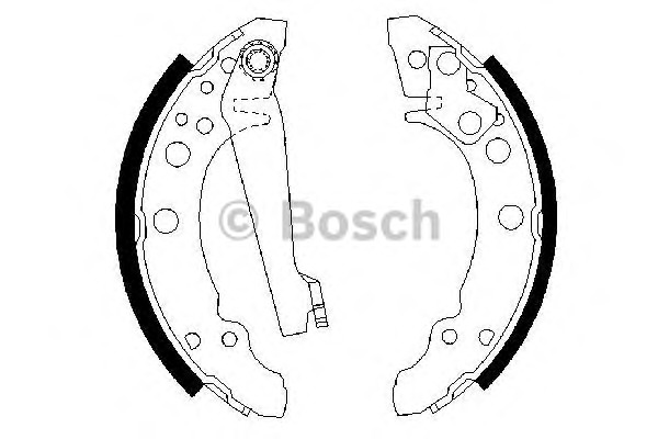 Bosch Σετ Σιαγόνων Φρένων - 0 986 487 002