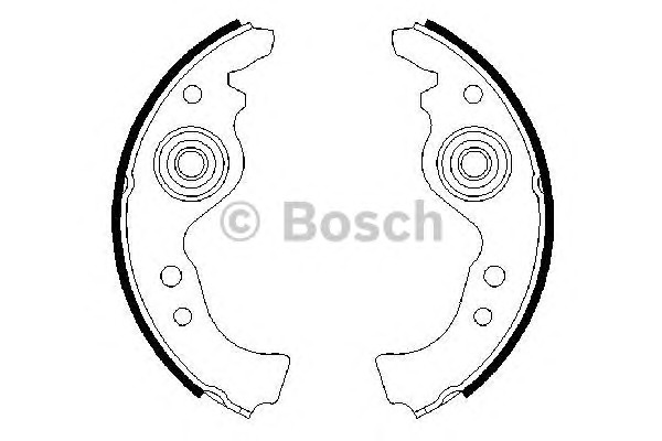 Bosch Σετ Σιαγόνων Φρένων - 0 986 487 030